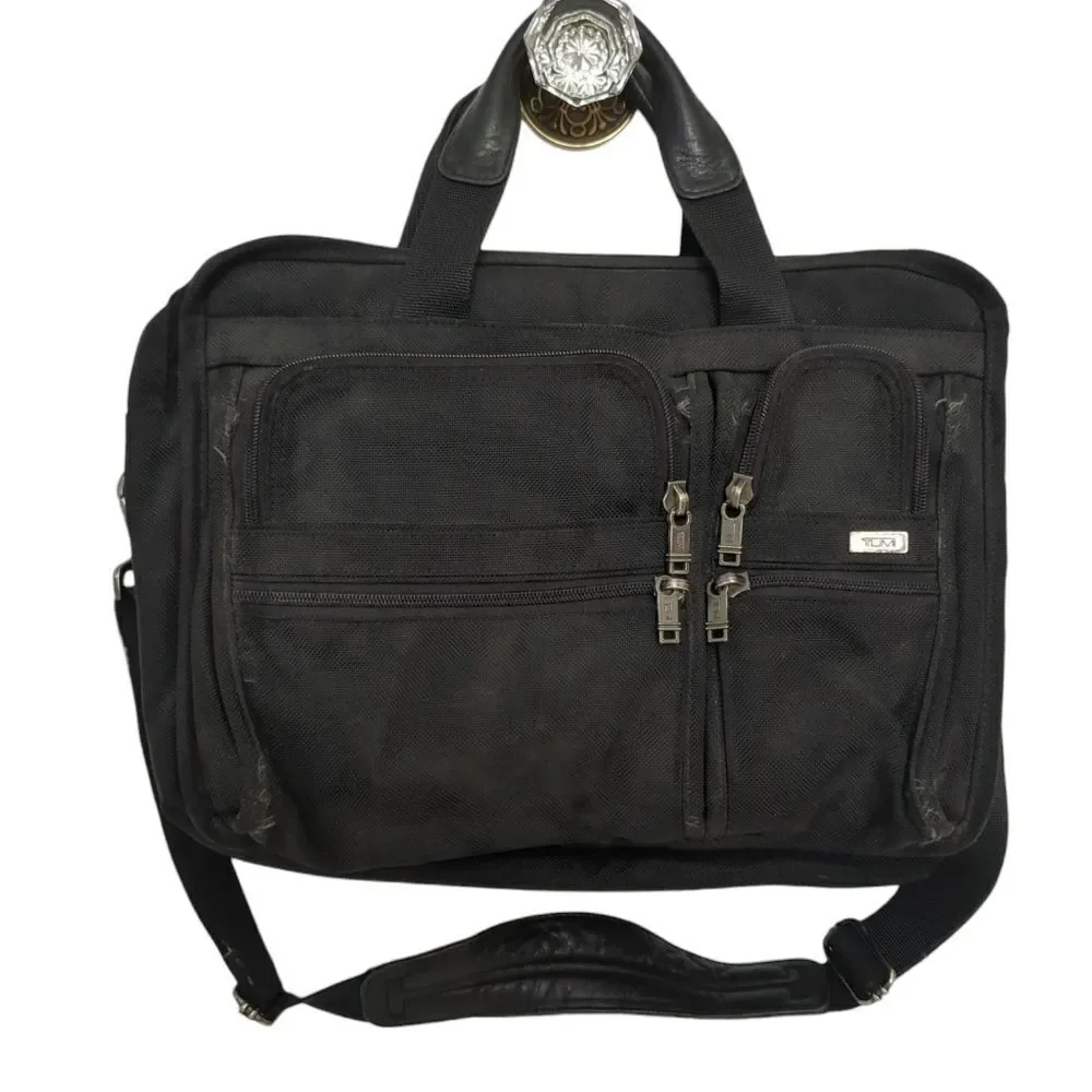 TUMI Alpha Ballistic Nylon Laptop Briefcase Bag